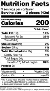 Chocolate Pecan Snappers (4 oz, ZIN: 524879) - 3 Pack
