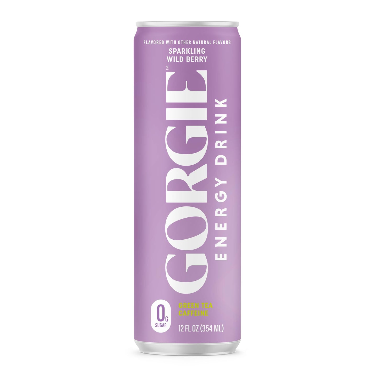 GORGIE Sugar Free Natural Energy Drinks, Wild Berry 12 Fz - Healthy Energy Drinks - Natural Coffee Replacement with Green Tea Caffeine and Biotin