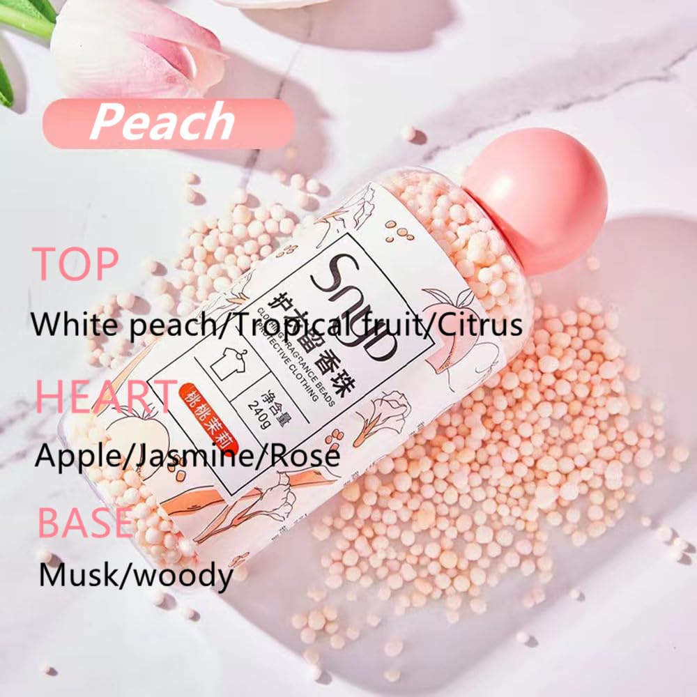 Laundry Scent Booster Beads for Washer, Long-Lasting Pink Clothes Perfume, Fresh & Soft, Clothes Fragrance Enhancer