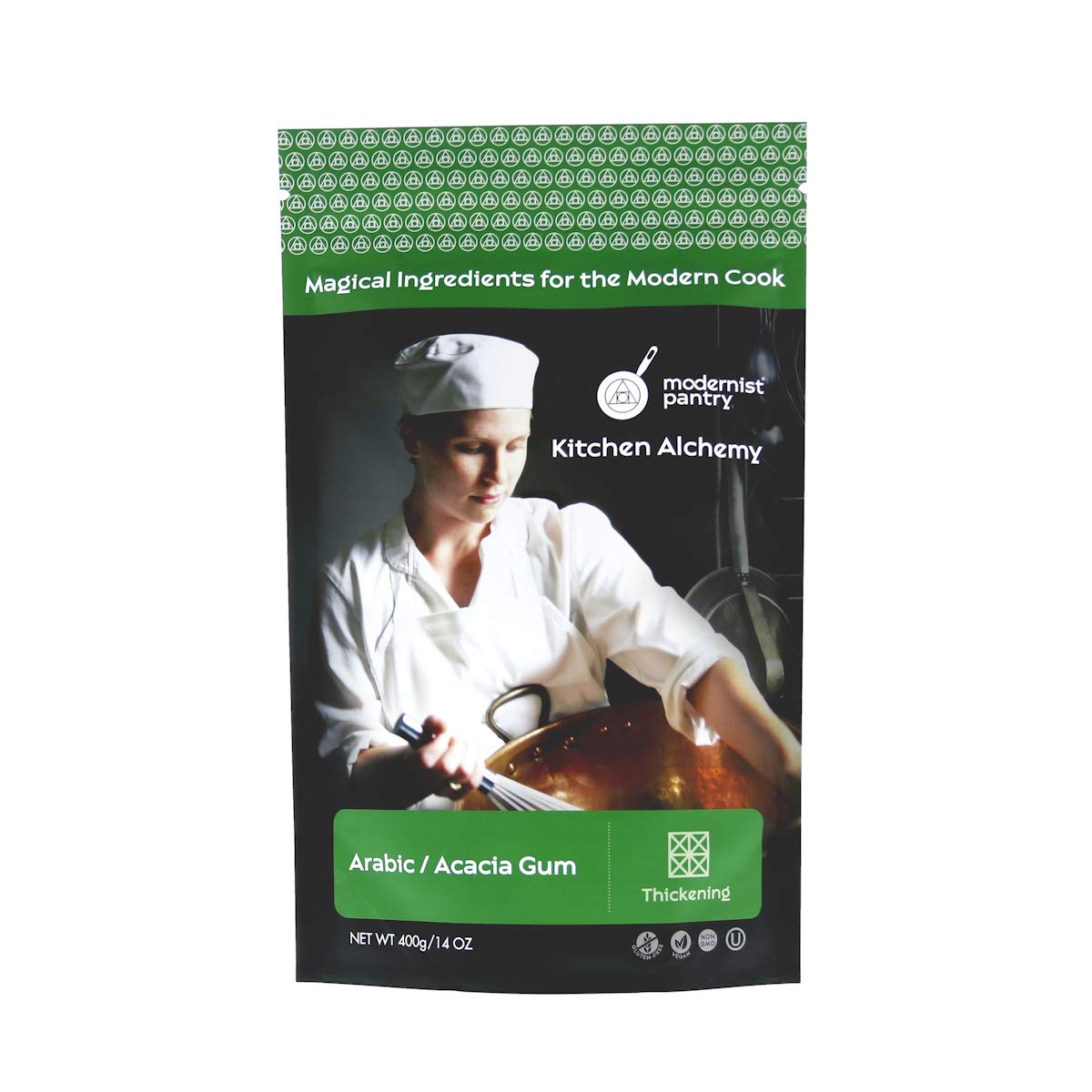 Pure Gum Arabic Powder [Acacia Gum] ? Non-GMO Gluten-Free Vegan OU Kosher Certified - 400g/14oz