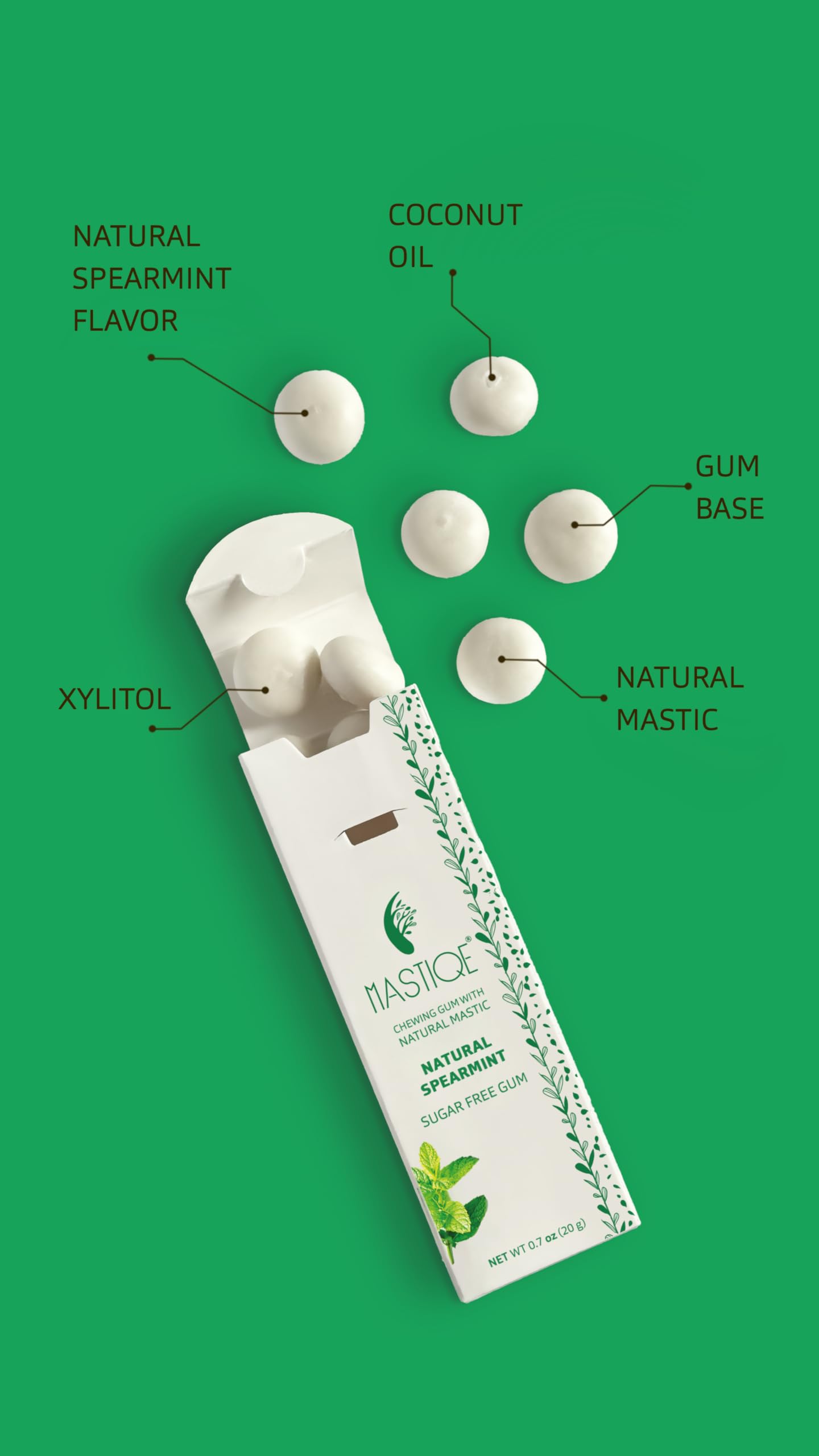 Mastiqe Sugar Free Hard Chewing Gum with Natural Mastic (Variety Pack)