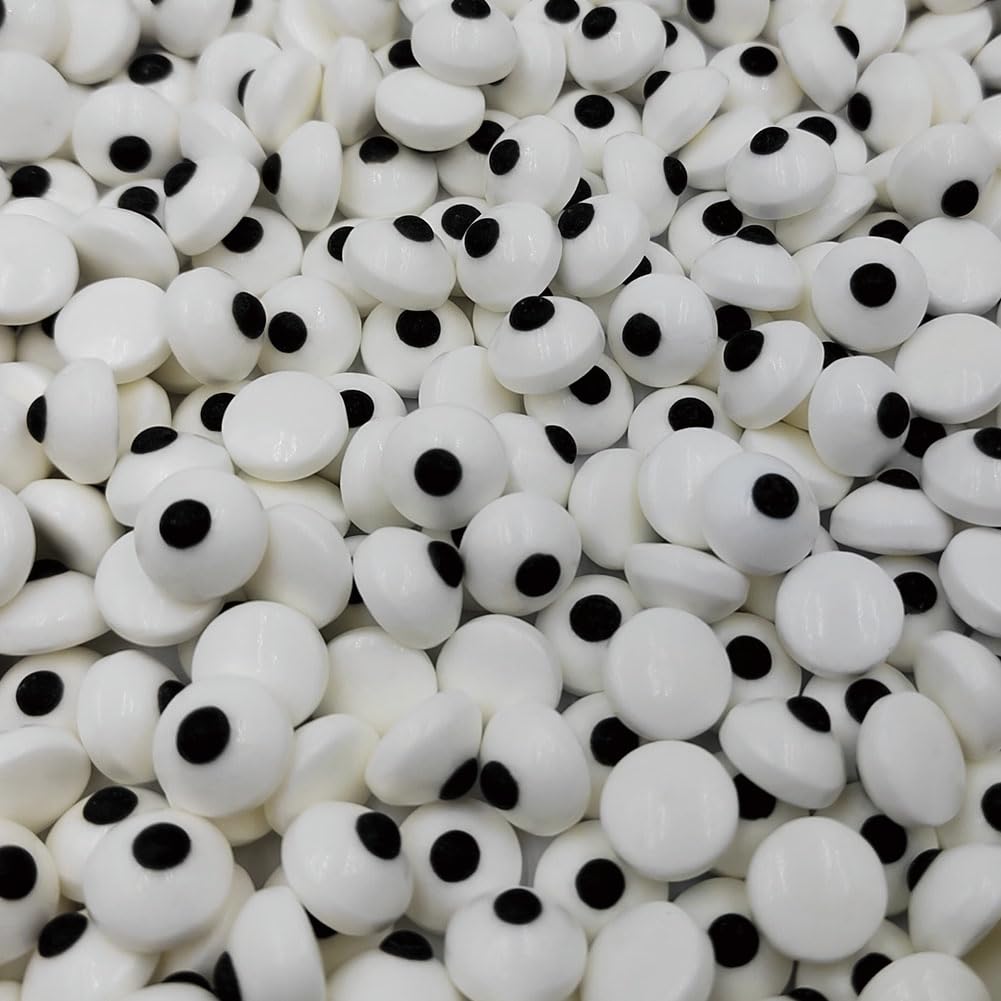 1 Bottle Candy Eyes Eyeballs - Cake Cupcake Toppers - Edible Baking Decorations for Cupcakes, Cakes, Cookies - Halloween, Christmas, Easter