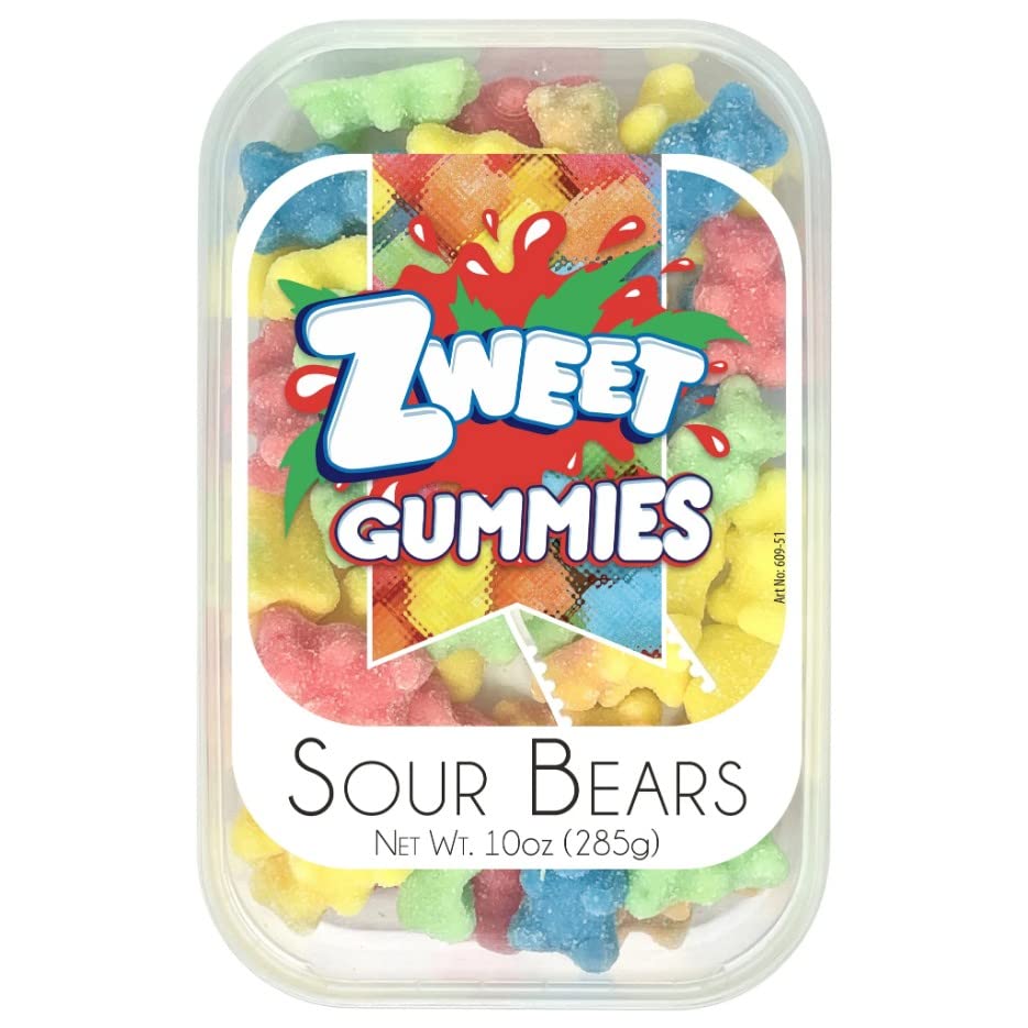 Zweet Gummy Sour Bears - 10 oz. Tub