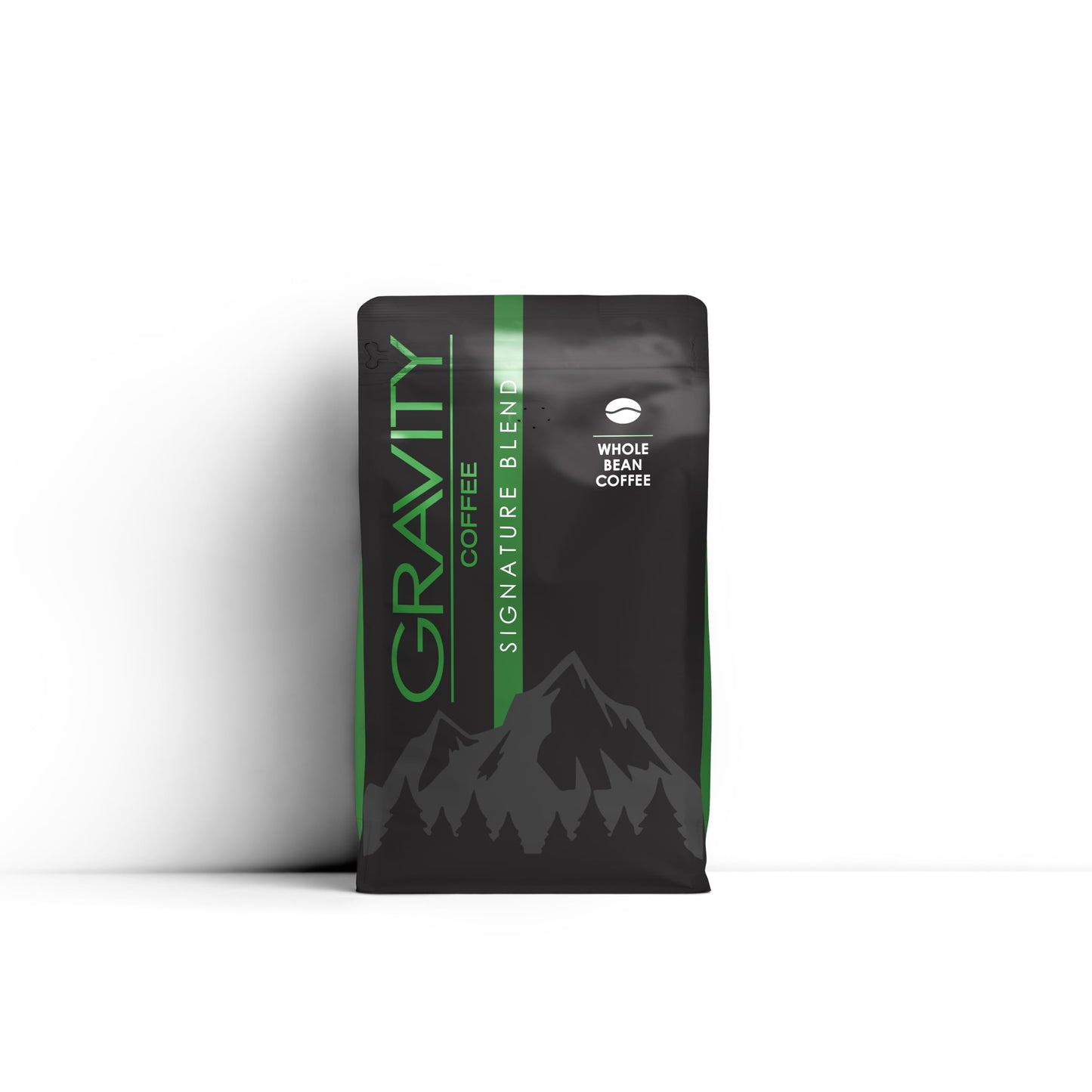 Gravity Coffee, Signature Blend (Medium Roast) 12oz Bag of Whole Beans, Notes of Hazelnut and Chocolate, Bold and Smooth Flavor