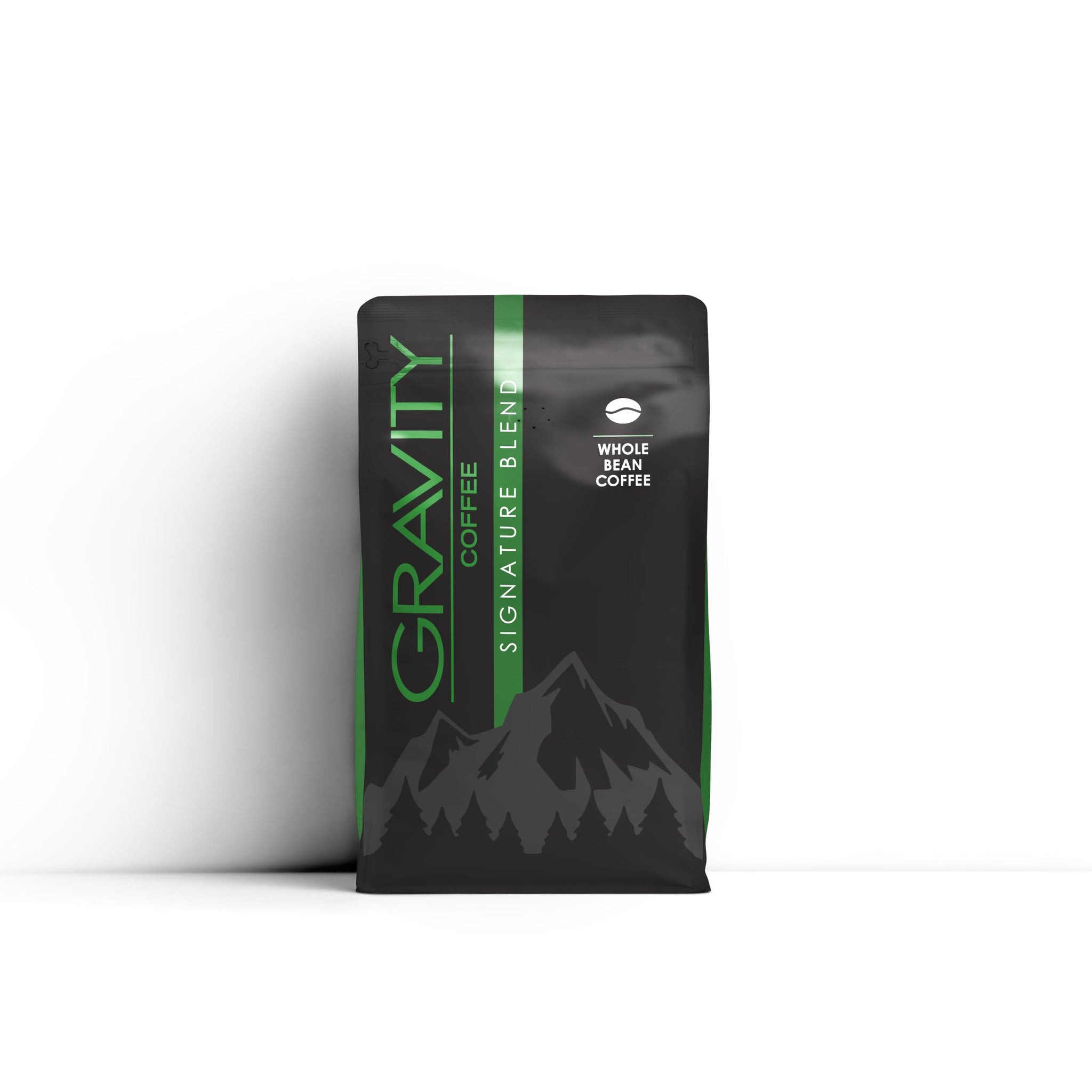 Gravity Coffee, Signature Blend (Medium Roast) 12oz Bag of Whole Beans, Notes of Hazelnut and Chocolate, Bold and Smooth Flavor