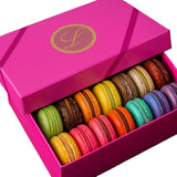 Leilalove Macarons - Mademoiselle de Paris Collections of 15 gourmet macarons Gift box varies in color - cookies are individually packaged for the