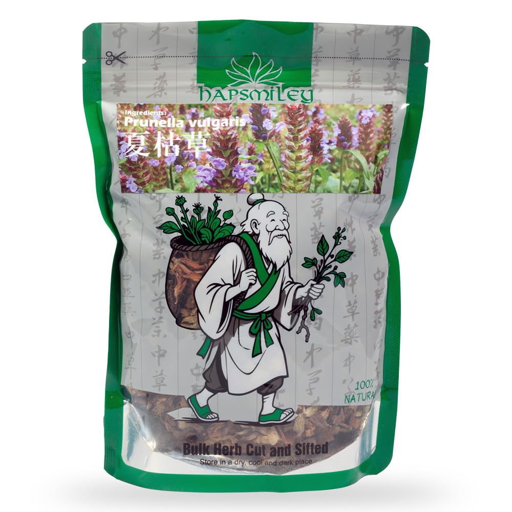 Hapsmiley Wild Prunella Spike Dried (xia ku cao/???), Self Heal (Prunella vulgaris L), Bulk (Cut and Sifted), Natural 100% Health Tea (2 Oz / 60g)