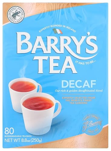 Barry's Tea Bags, Decaffeinated, 80 Count Pack of 3