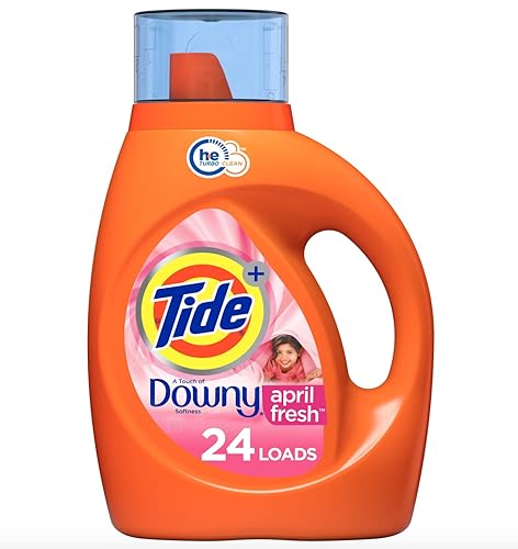 New 819011 Tide + Liq 37Oz H.E April Fresh (6-Pack) Liquid Detergent Cheap Wholesale Discount Bulk Cleaning Liquid Detergent Cone/Trumpet