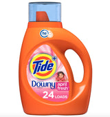 New 819011 Tide + Liq 37Oz H.E April Fresh (6-Pack) Liquid Detergent Cheap Wholesale Discount Bulk Cleaning Liquid Detergent Cone/Trumpet