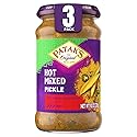 Patak’s Hot Mixed Pickle - Authentic Indian Relish w/Mangoes, Carrots, Limes, Chili Peppers & Aromatic Spices -Perfect for Sandwiches, Salads & Cold