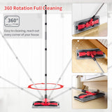 Microfiber Mops for Hardwood Floor Cleaning: MEXERRIS Flat Floor Mop with 4 Washable Pads 59" Adjustable Handle - Dust Dry Mops for Kitchen Bathroom