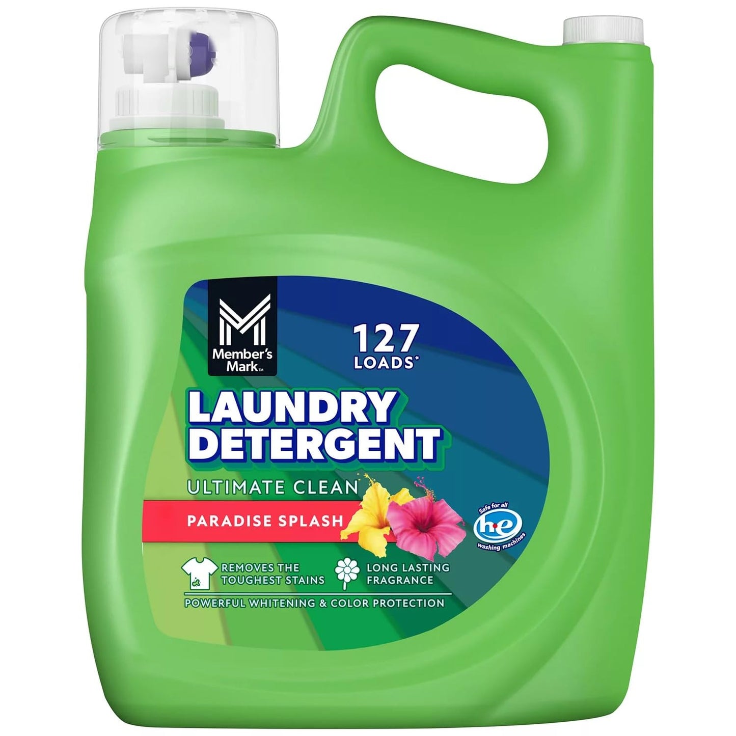Member's Mark Liquid Laundry Detergent, Paradise Splash, 196 Fl Oz (127 Loads)