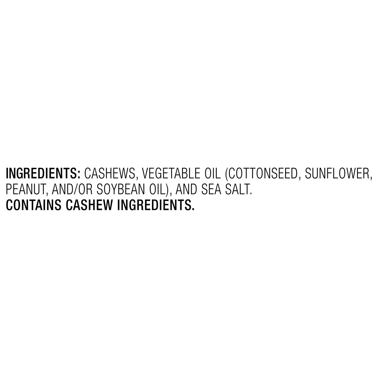 Nut Harvest, Sea Salted Whole Cashews, 2.25 Ounce (Pack of 16)