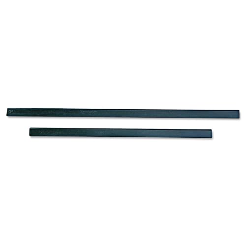 Unger RT30 ErgoTec Replacement Squeegee Blades, 12-Inch Wide, Black Rubber, Soft, 12/Pack (UNGRT30)