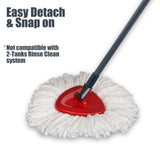 homsis 6+1 Pack Mop Head Replacement Compatible with O Ceda EasyWring Spin Mop Replace Refills for Ocedar, Deep Cleaning Machine Washable