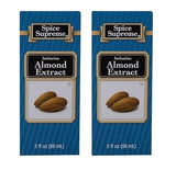Spice Supreme Imitation Almond Extract 2oz (Pack of 2)