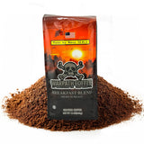 Warpath Coffee Medium Roast Ground Coffee, Breakfast Blend, High Caffeine, Extra Strong Roasted 100% Arabica Coffee Ground Beans, Rich Aroma, Full