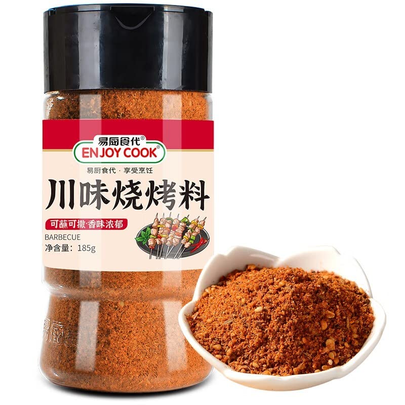 ???? ????? Barbecue seasoning Authentic Chinese barbecue seasoning Spicy taste Mixed spices Suitable for Chinese barbecue hot pot 185g* bottle