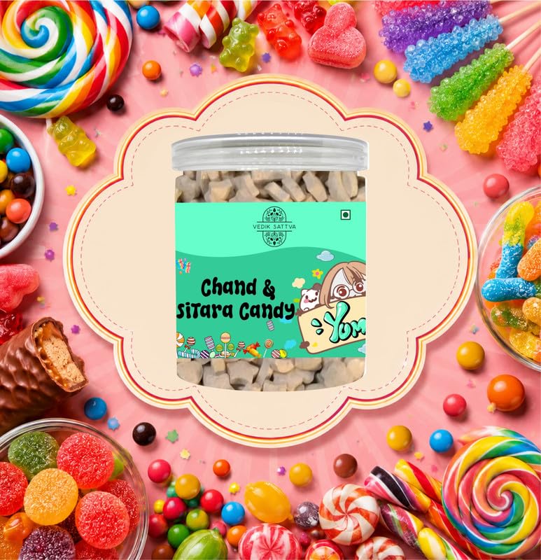 Vedik Sattva Chand & Sitara Candy - Fun Moon & Star Shaped Candy