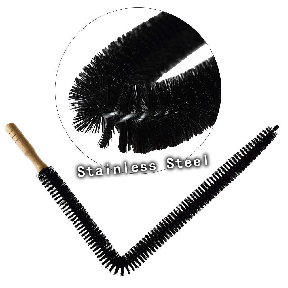 YISHARRY LI Dryer Vent Cleaner Kit Brush-2 Pack Clothes Lint Trap 30 Inch Long Flexible Pipe Refrigerator Coil Brush