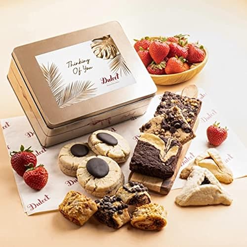 Thinking Of You Gift Baskets, Thinking Of You Care Package, Cookies Gift Baskets For Women, Men, Dad, Mom, Him, Her, and Friends By Dulcet Gift