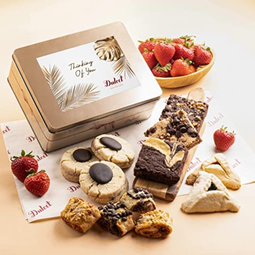 Thinking Of You Gift Baskets, Thinking Of You Care Package, Cookies Gift Baskets For Women, Men, Dad, Mom, Him, Her, and Friends By Dulcet Gift