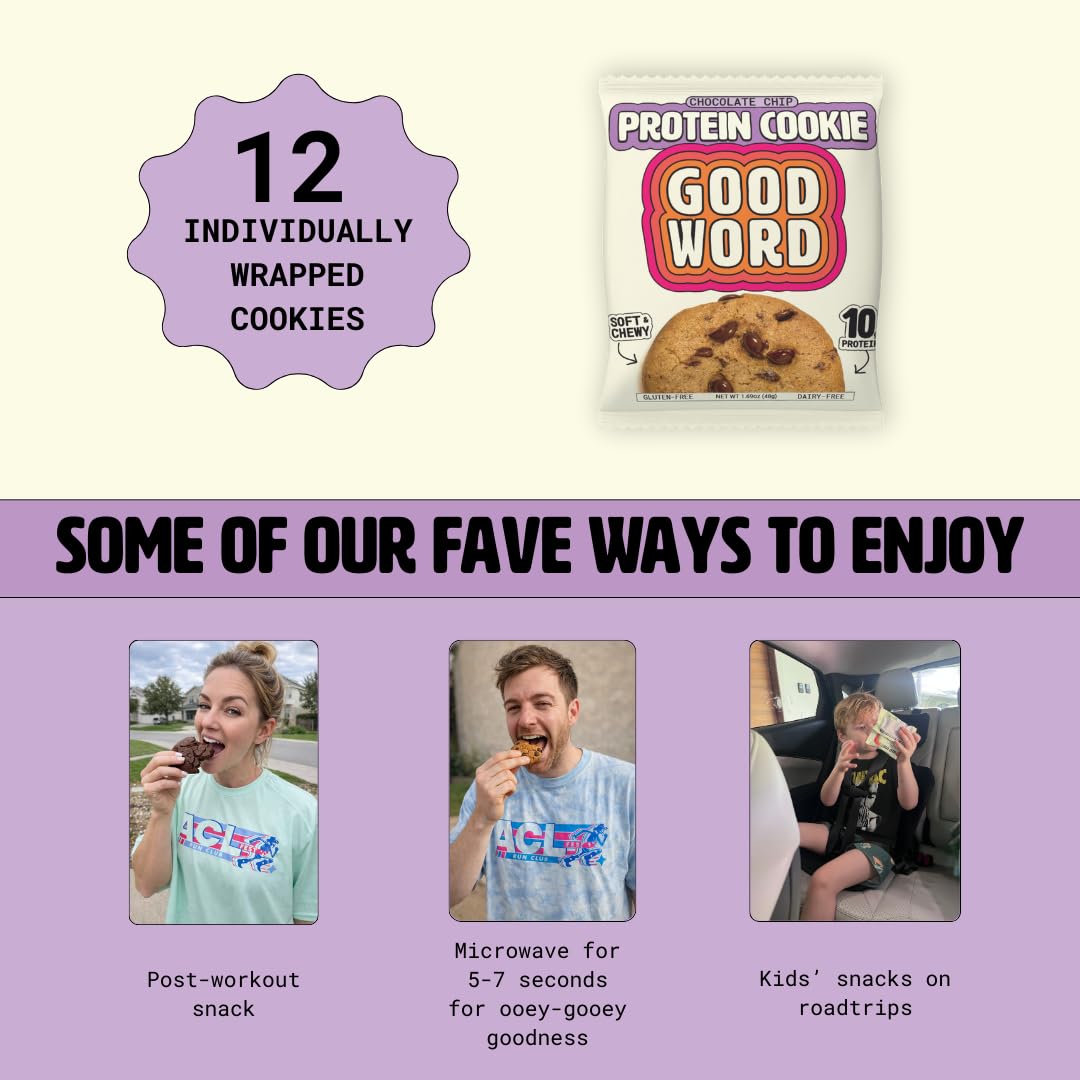Good Word Chocolate Chip Protein Cookie, 1.69 OZ