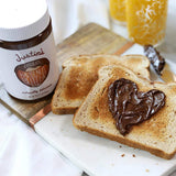 Justin's Chocolate Hazelnut and Almond Butter, Organic Cocoa, No Stir, Gluten-free, Responsibly Sourced, 16 Ounce Jar (6 Pack)