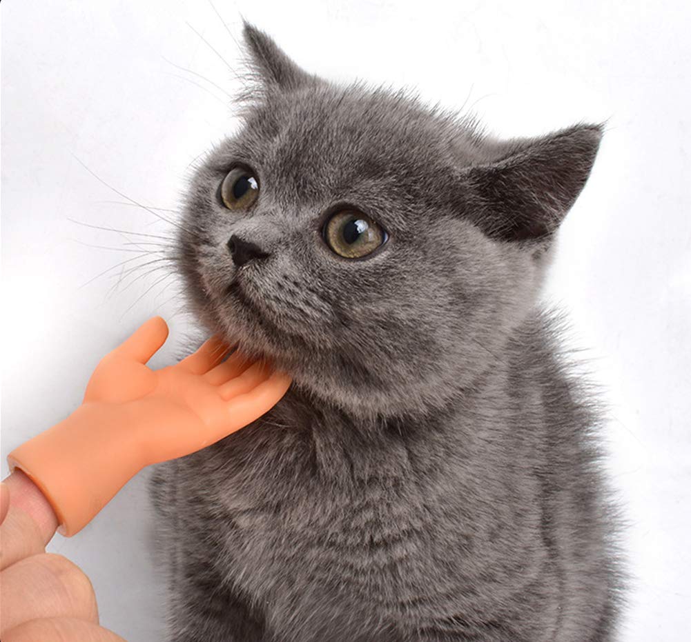 Aomomy Cat Cute Mini Hands Touch Cheek Brushes Finger Toys 1 pairs of fingers
