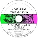 Almond Black Cherry Medium Roast Decaf Coffee (Single Serve K-Cup Pods) (Gourmet, Naturally Flavored, Whole Coffee Beans) (12 pods, ZIN: 576457)