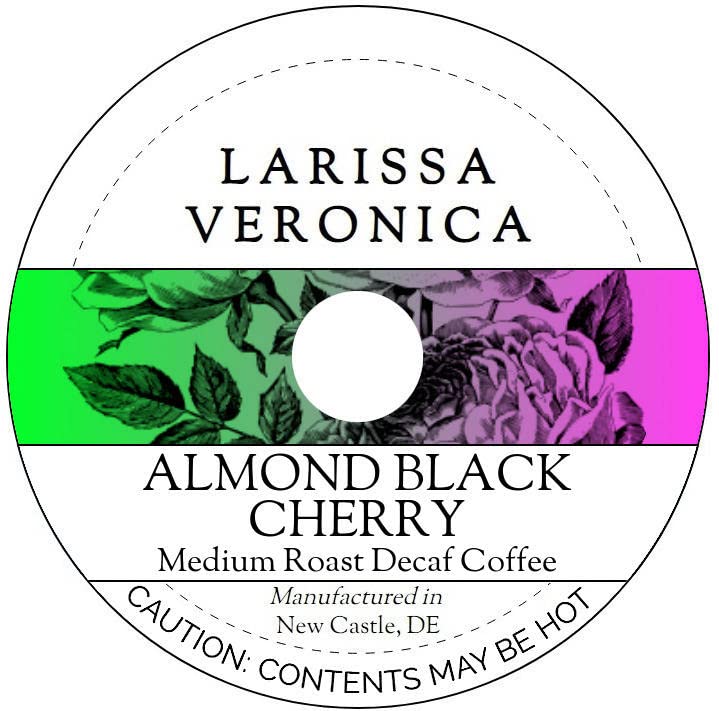 Almond Black Cherry Medium Roast Decaf Coffee (Single Serve K-Cup Pods) (Gourmet, Naturally Flavored, Whole Coffee Beans) (12 pods, ZIN: 576457)