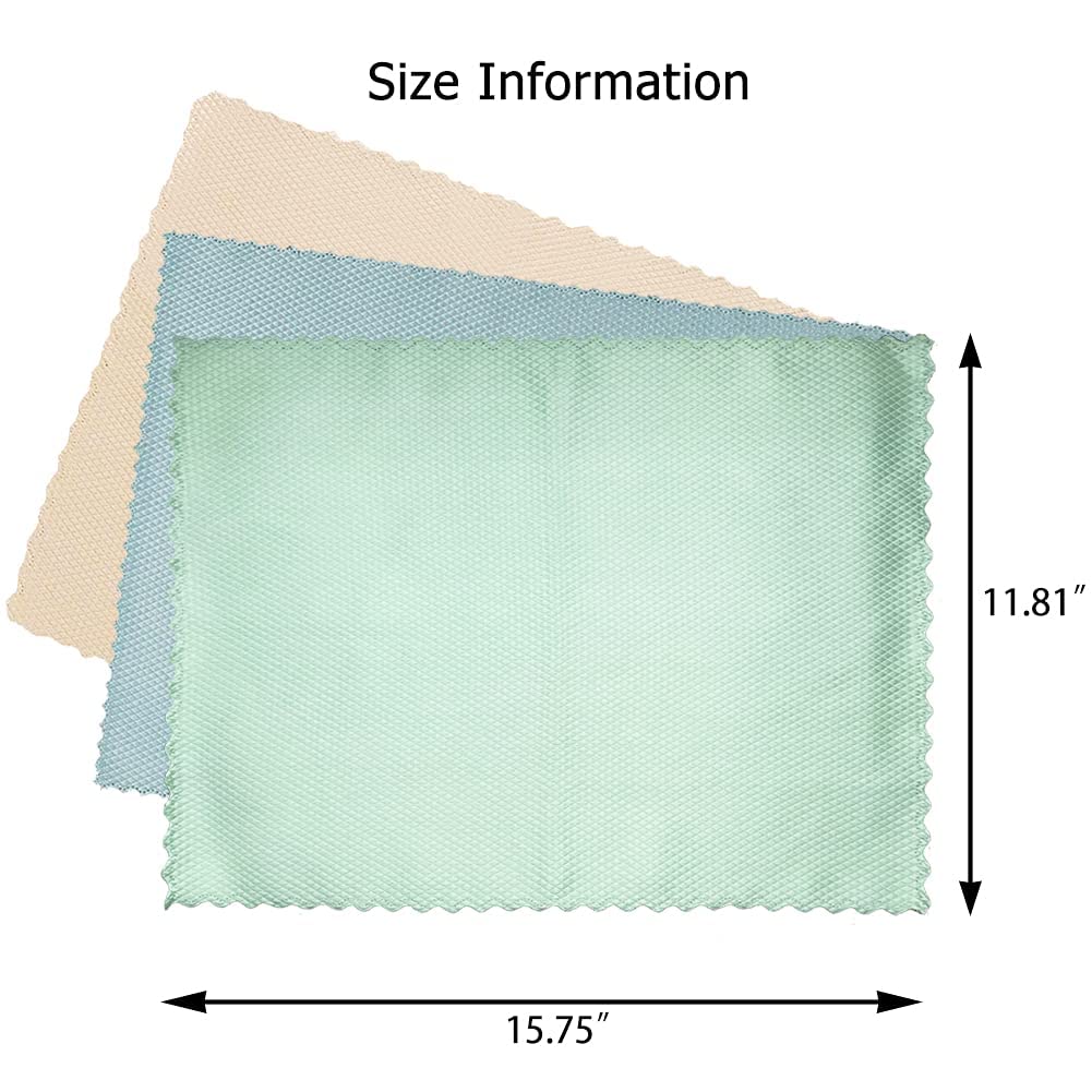 Amersis 5pack Nanoscale Cleaning Cloth, Easy Clean Cloth, Microfiber Cleaning Cloth, Nanoscale Streak-Free Cleaning Cloths Reusable Lint Free Cloth