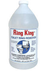 Ring King Toilet Bowl Cleaners | 64oz Toilet Bowl Cleaner Liquid Fast Acting Bathroom Cleaner For Calcium, Water, Rust, Red Clay & Lime Stains - No