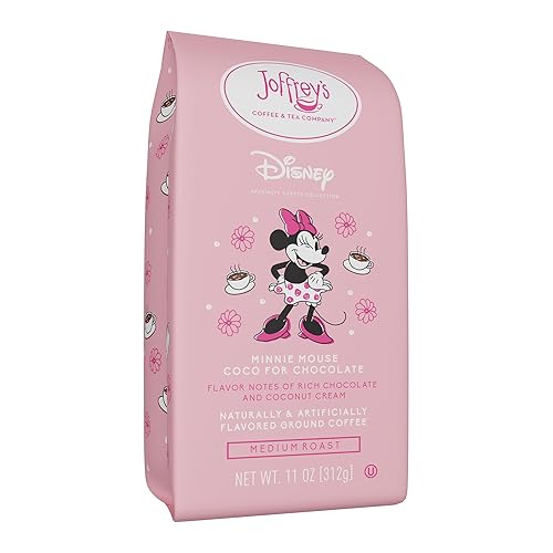 Joffrey’s Coffee - Disney Minnie Mouse Coco for Chocolate | Rich Chocolate and Coconut Cream (Ground, 11oz)