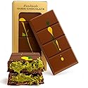 2 PACK Dubai Chocolate Bar Pistachio, Handmade Luxury Knafeh Chocolate Bar with Pistachio Cream and Kataifi (Total 7 oz - 200g)