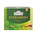 Ahmad Tea Green Tea, Evergreen Selection Pack Teabags, 60 Foil Teabags - Caffeinated & Sugar-Free