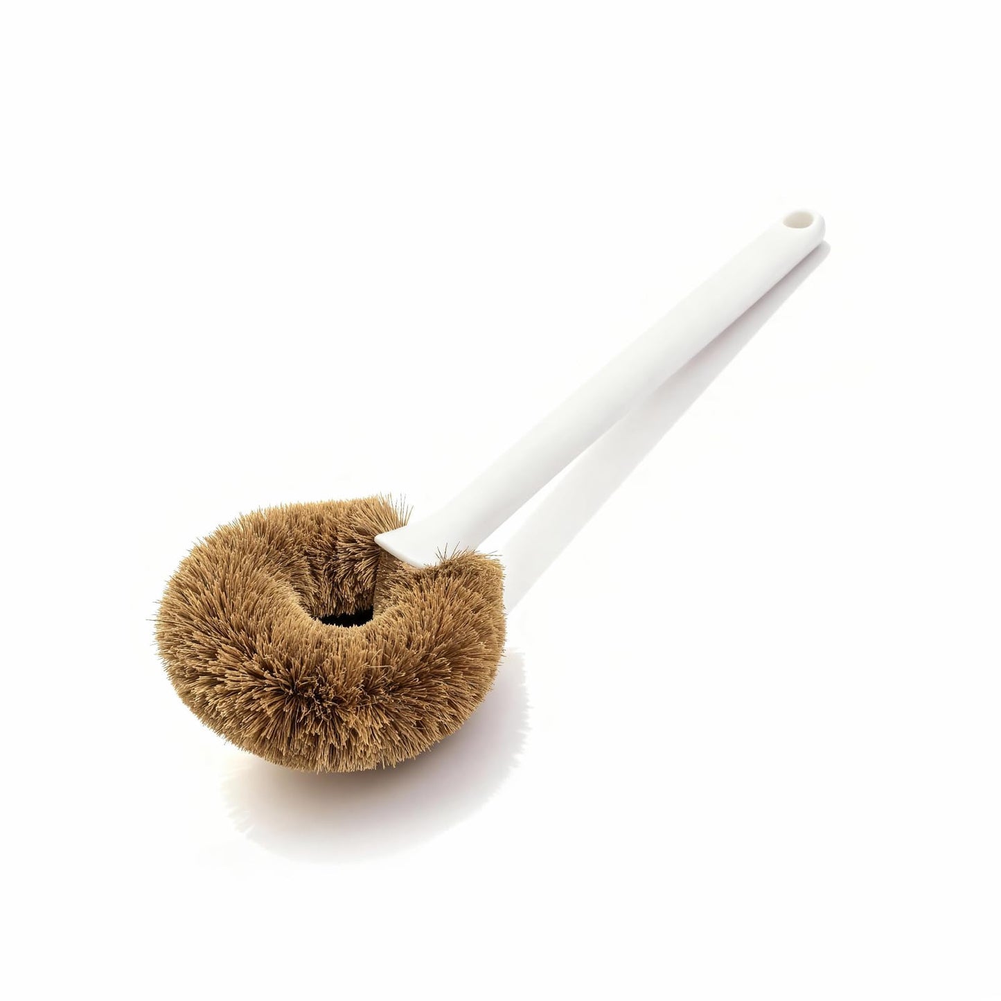 MI BRUSHAX 3-Piece Kitchen Brush Set - Plastic Handle Bottle Cleaners for Cups, Jars & Mugs (Wide Mouth) - Brown Bristle Scrubbers for Dish Washing