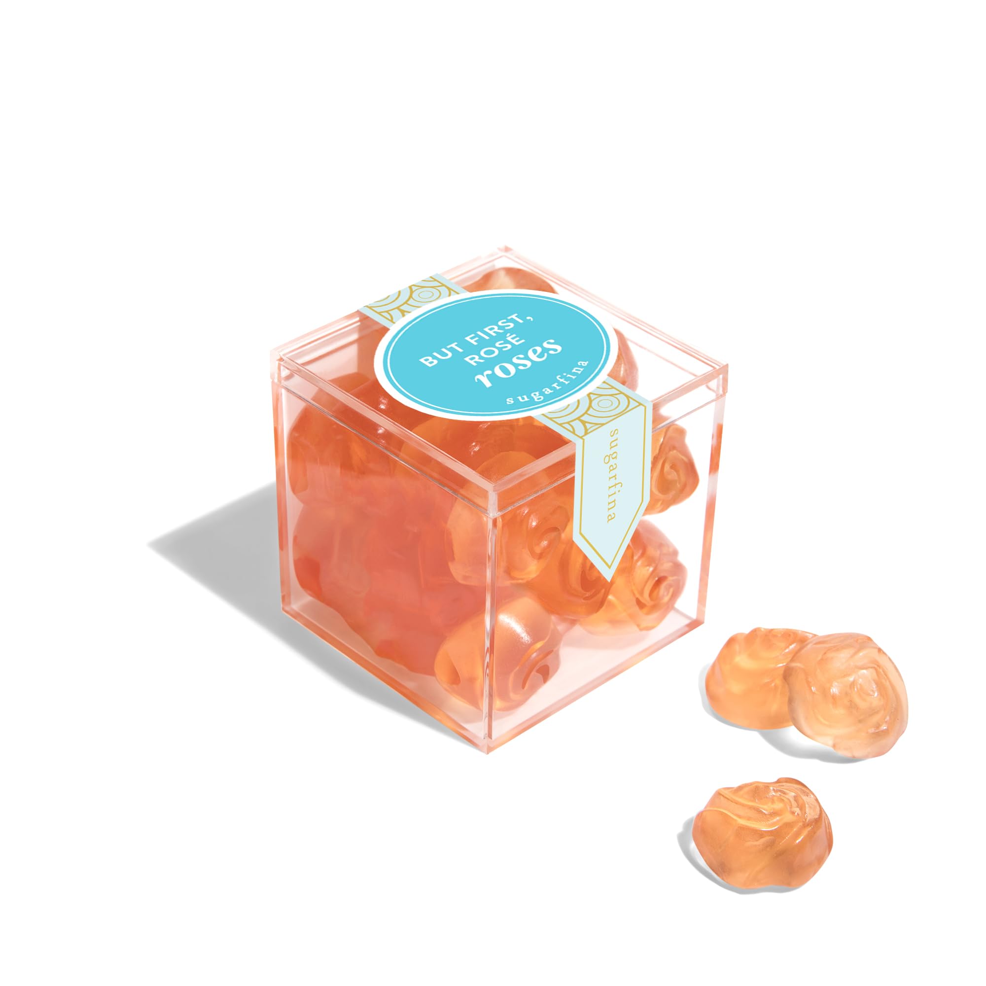 Sugarfina Sweet & Sparkling 3 Piece Candy Bento Box | Champagne Bears, But First, Rosé Roses, Sparkling Rosé Bears