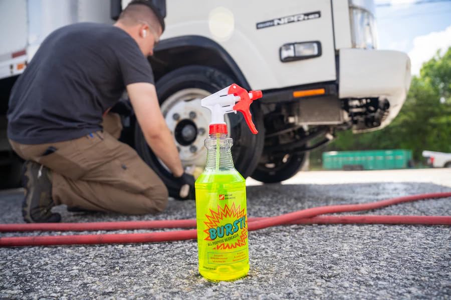 Socar Chemical Burst! All-Purpose Degreaser, Non-Caustic Formula, Multi-Surface Cleaner, for Aluminum, Vinyl, Kitchen, Bathroom, Available in 1 Qt