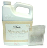 Tyler Candle Glamorous Wash High Maintenance Half Gallon (64 OZ) Laundry Detergent with Glamorous Sachet Single Pouch