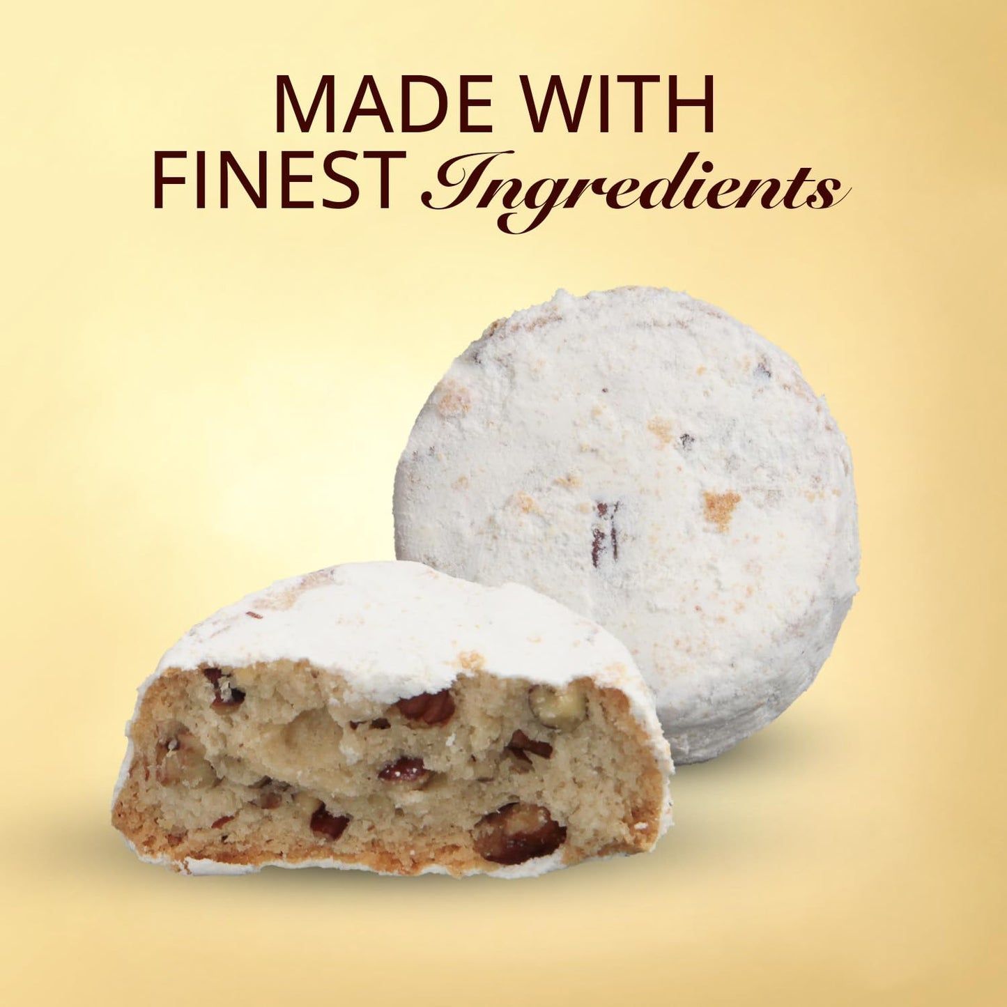 Cremelle Butter Pecan Meltaway Cookies, Pack of 18 Butter Pecan Cookies, Thoughtful Food Gifts for Adults, Ultimate Cookie Gifts for Mothers Day