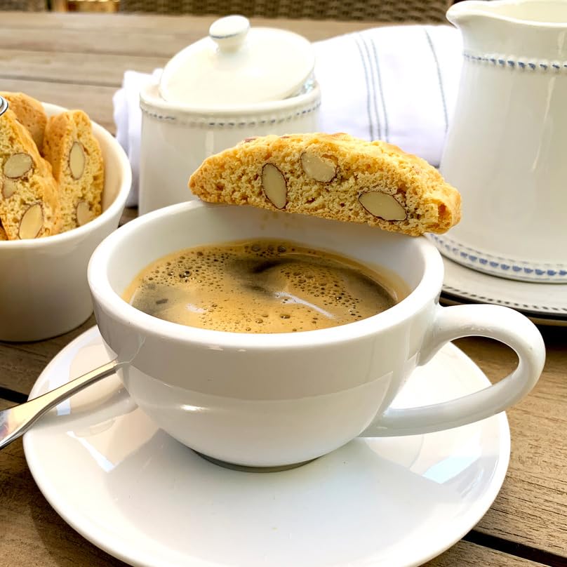 True Delicious Individually Wrapped GLUTEN FREE INGREDIENTS ALMOND BISCOTTI, buttery, fine Italian cookies, baked twice (4 boxes of 6oz each)