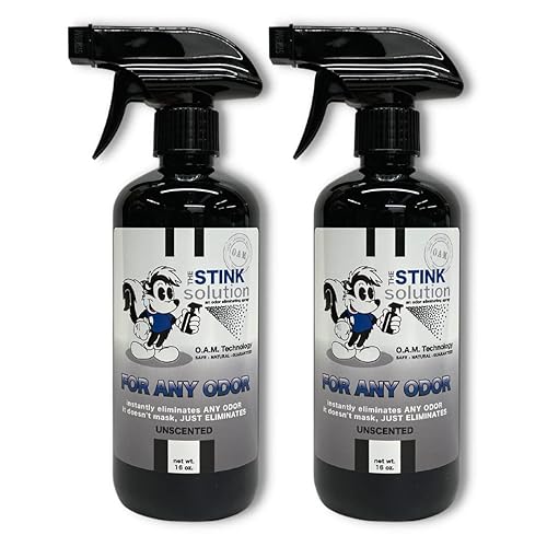 Unscented Odor Eliminating Spray with OAM. Eliminates all odors without using any fragrance. Completely Safe and incredibly effective. 2 16 oz Bottles
