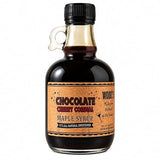 WOOD'S Chocolate Cherry Cordial Infused Maple Syrup - Decadent Vermont Maple Syrup with Dark Cocoa & Succulent Cherries | Small-Batch, All-Natural