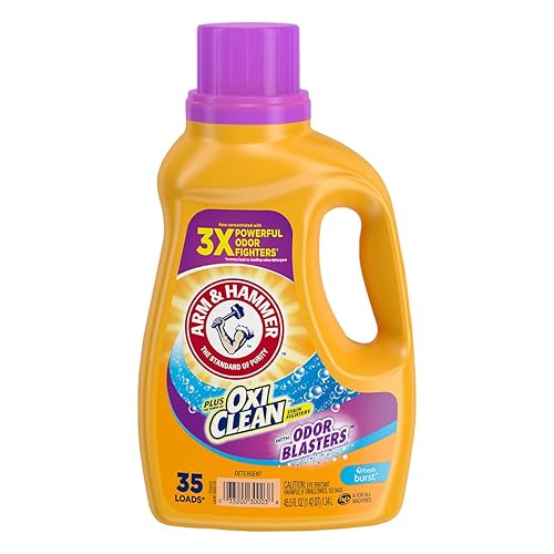 Arm & Hammer, Plus Oxiclean Odor Blasters Fresh Burst, 35 Loads Liquid Laundry Detergent, 45.5 Fl Oz