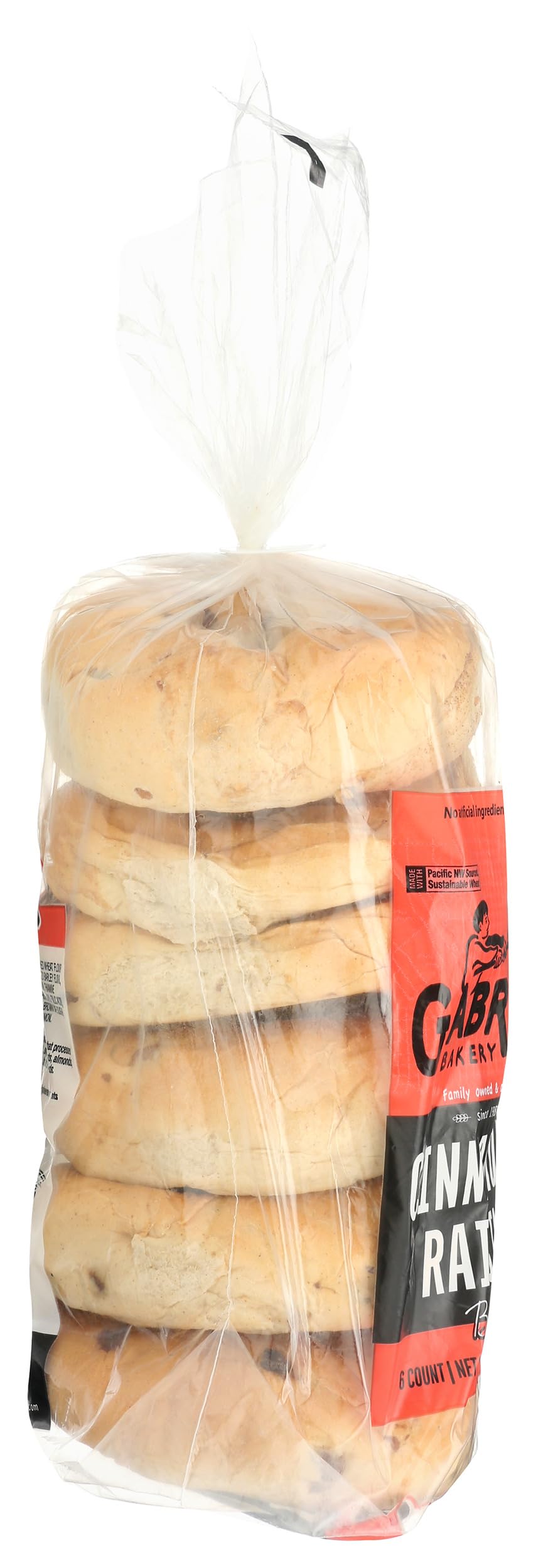 Gabriels Bakery Cinnamon Raisin Bagels, 22 OZ