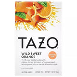 Tazo Wild Sweet Orange Herbal Tea, 20 Count Box 1.58oz (Pack of 3)