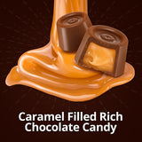 Candy Creamy Caramels Wrapped in Rich Chocolate, 1lb Pack of Christmas Candy Bulk, Delicious Christmas for Gifting, Perfect Christmas Chocolate Mix