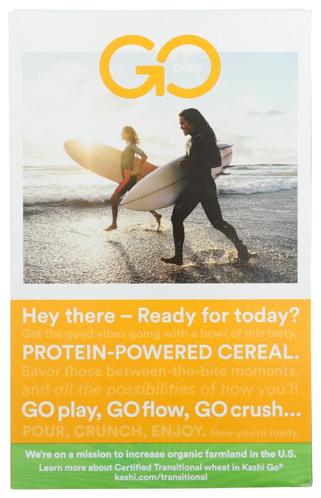 Kashi - Go Lean Crunch Cereal, Honey Almond Flax, 14 oz. (Pack of 3 )3